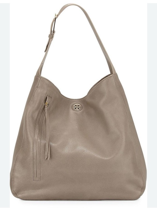 Tory Burch Handbags - Tory Burch Taupe brody pebbled leather bag